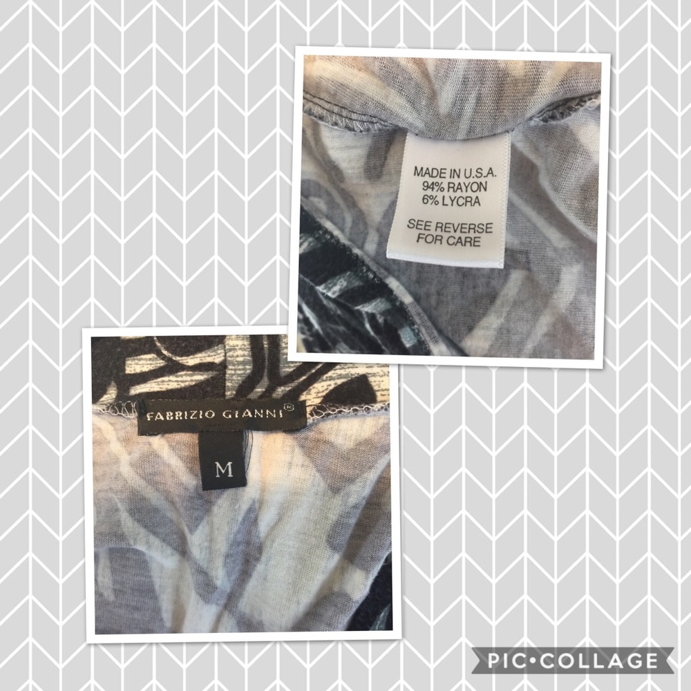 Fabrizio Gianni V-neck Top Size M - Picture 6 of 6